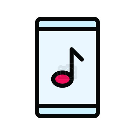 Ilustración de "música "icono web vector ilustración - Imagen libre de derechos