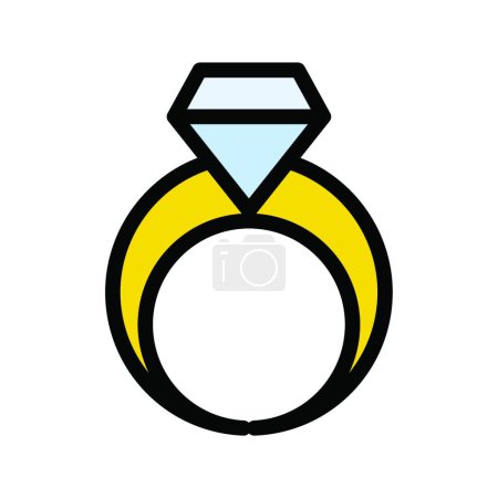 Illustration for Engagement ring icon, vector illustration - Royalty Free Image