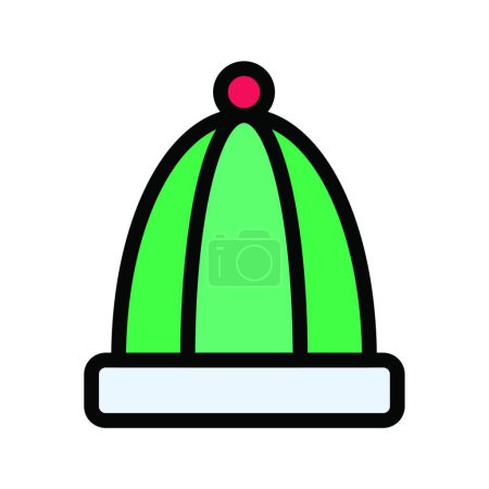 Téléchargez les illustrations : "chapeau "illustration vectorielle icône web - en licence libre de droit