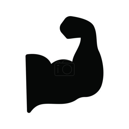 Illustration for Bicep icon, vector illustration - Royalty Free Image