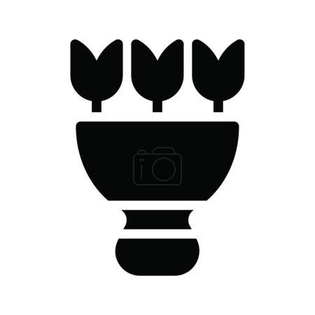 Illustration for Flowers icon vector illustration - Royalty Free Image