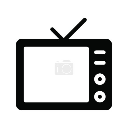 Ilustración de Icono de televisión, ilustración vectorial - Imagen libre de derechos
