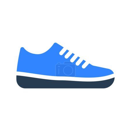 Téléchargez les illustrations : Icône chaussures, illustration vectorielle - en licence libre de droit