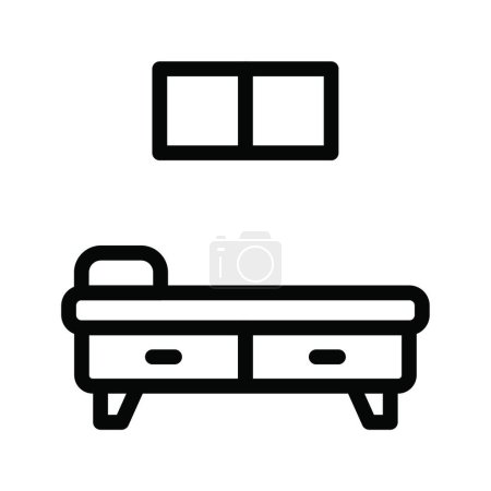Illustration for Cabinet, simple vector illustration - Royalty Free Image