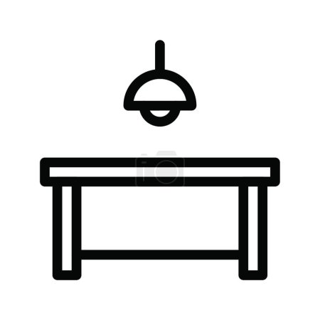 Illustration for "table "   icon vector illustration - Royalty Free Image