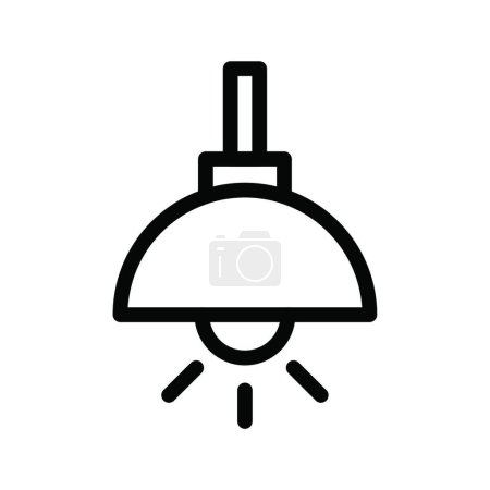 Ilustración de Lámpara de luz, ilustración simple vector - Imagen libre de derechos