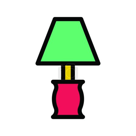 Ilustración de Icono de la lámpara vector ilustración - Imagen libre de derechos