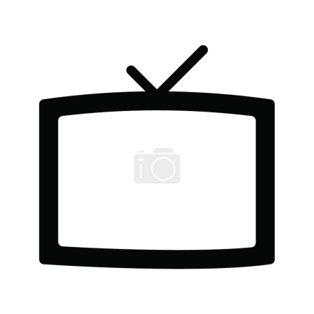 Illustration for Television icon, vector illustration - Royalty Free Image