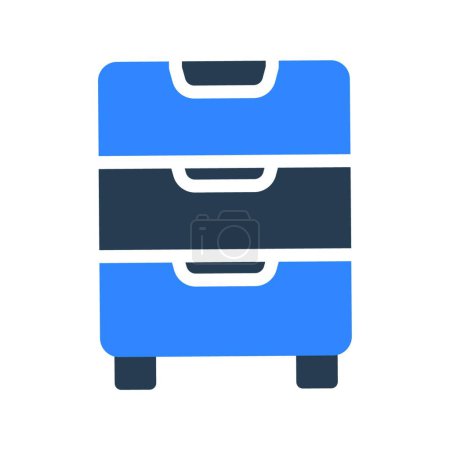 Illustration for Cabinet icon, vector illustration simple design - Royalty Free Image