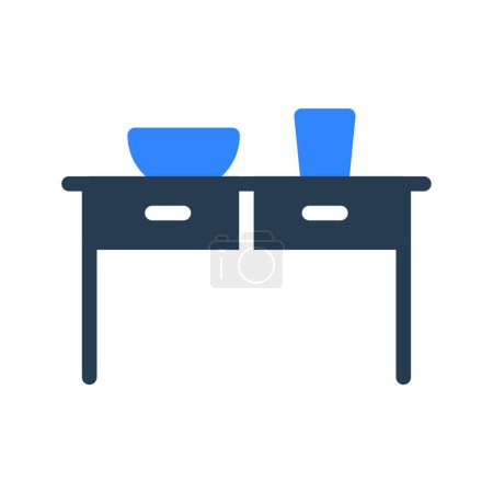 Illustration for Table icon, vector illustration simple design - Royalty Free Image