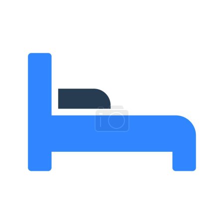 Illustration for Bed icon, vector illustration simple design - Royalty Free Image