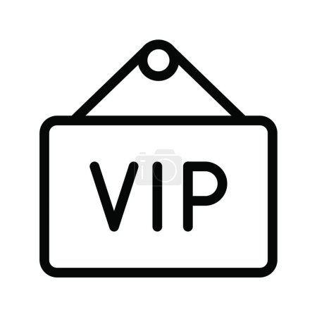 Illustration for Vip  web icon vector illustration - Royalty Free Image