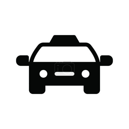 Ilustración de Icono de taxi, ilustración vectorial - Imagen libre de derechos