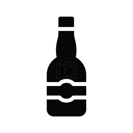 Ilustración de Icono web de alcohol, diseño simple - Imagen libre de derechos