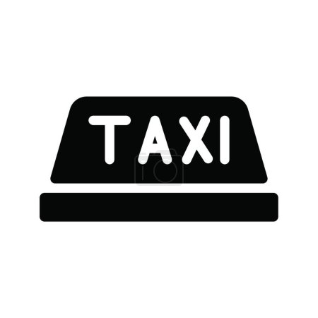 Téléchargez les illustrations : Icône taxi, illustration vectorielle - en licence libre de droit