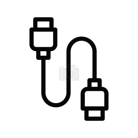 Illustration for Cable icon, vector illustration - Royalty Free Image