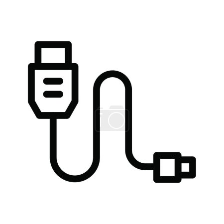 Illustration for Data cable icon, vector illustration - Royalty Free Image