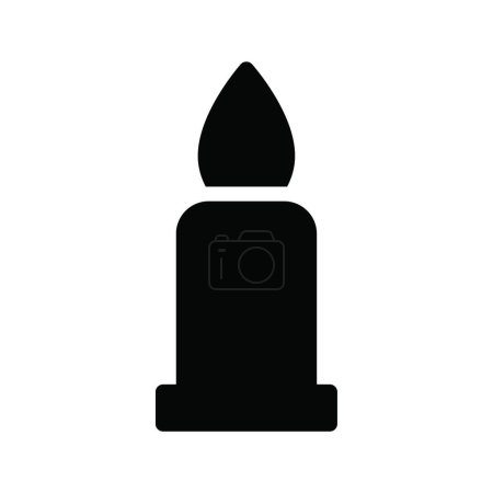 Illustration for Candle   icon vector illustration - Royalty Free Image
