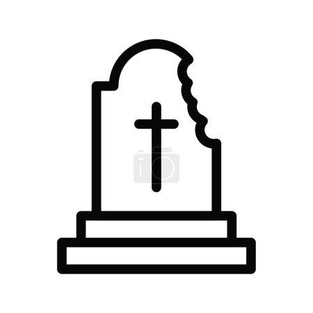 Illustration for "grave", simple vector illustration - Royalty Free Image