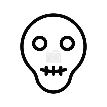 Illustration for Creepy icon for web, vector illustration - Royalty Free Image