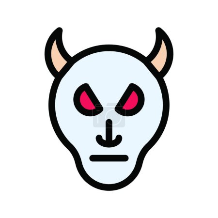 Illustration for "devil "   web icon vector illustration - Royalty Free Image