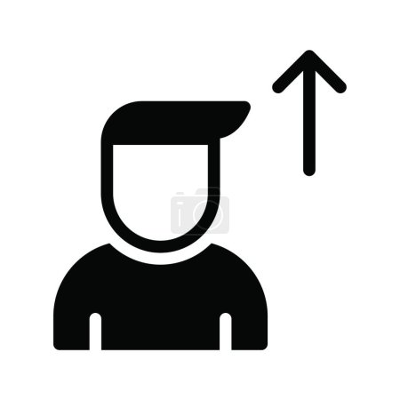 Ilustración de "flecha persona ", ilustración de vector simple - Imagen libre de derechos