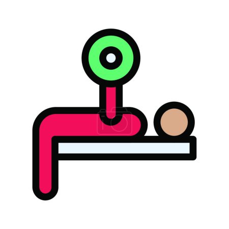 Illustration for "bench press ", simple vector illustration - Royalty Free Image