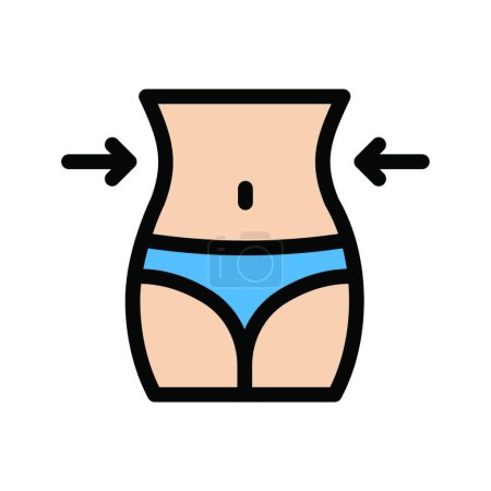 Illustration for Slim body icon vector illustration - Royalty Free Image