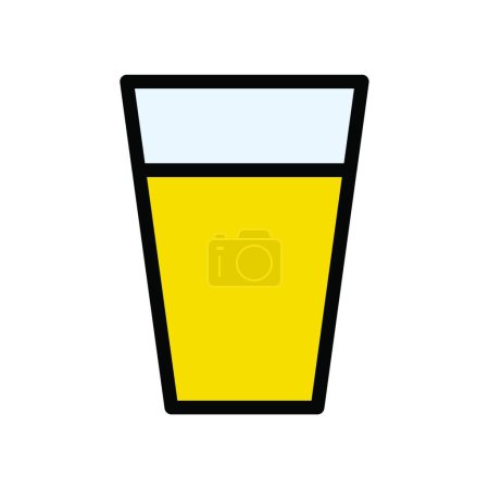 Illustration for "glass of beer", simple vector illustration - Royalty Free Image