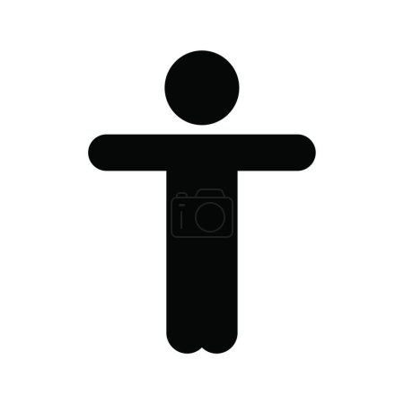 Ilustración de Yoga pose icono vector ilustración - Imagen libre de derechos