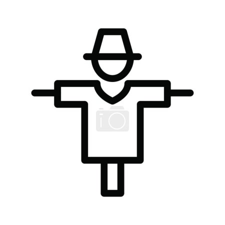 Illustration for "scarecrow", simple vector illustration - Royalty Free Image