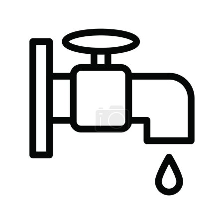 Illustration for "water tap", simple vector illustration - Royalty Free Image