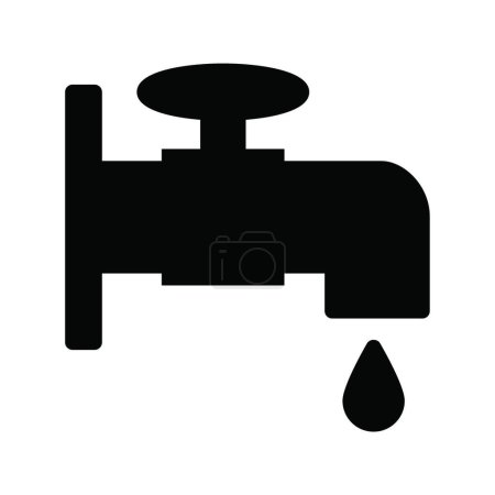 Illustration for "water tap " icon vector illustration - Royalty Free Image