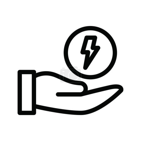 Ilustración de "energía "icono web vector ilustración - Imagen libre de derechos
