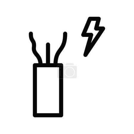 Illustration for Electric icon. vector illustration - Royalty Free Image