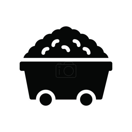 Illustration for Trolley icon vector illustration - Royalty Free Image