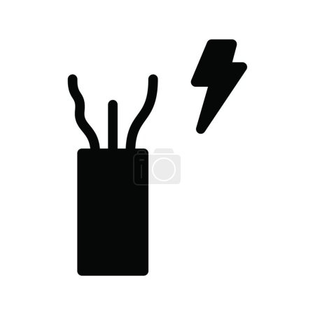 Illustration for Electric icon, vector illustration - Royalty Free Image