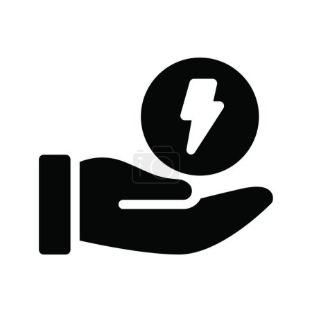 Ilustración de "energía "icono, ilustración vectorial - Imagen libre de derechos