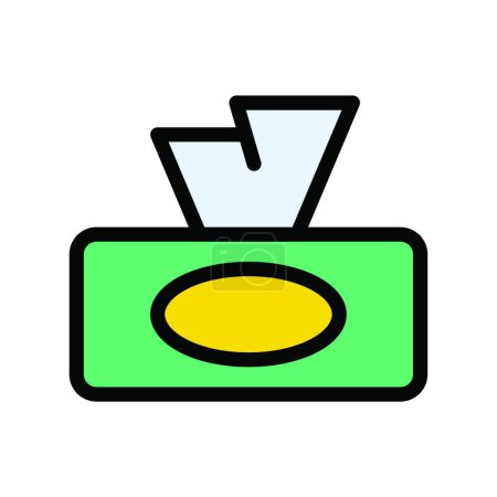 Illustration for Paper napkin icon vector illustration - Royalty Free Image