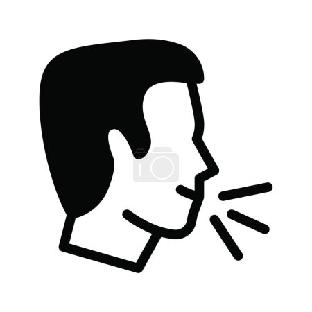 Ilustración de "gripe "icono, ilustración vectorial - Imagen libre de derechos