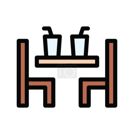 Ilustración de "silla "icono, ilustración vectorial - Imagen libre de derechos