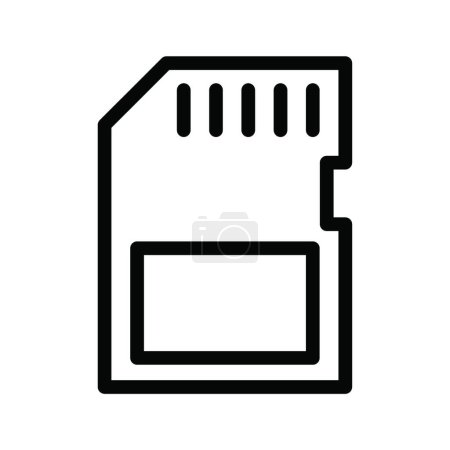 Ilustración de Icono de chip, ilustración vectorial - Imagen libre de derechos
