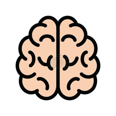 Illustration for Brain icon vector illustration - Royalty Free Image
