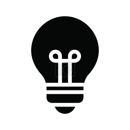 Illustration for Lightbulb icon, vector illustration - Royalty Free Image