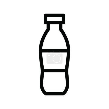 Téléchargez les illustrations : "bouteille "icône, illustration vectorielle - en licence libre de droit
