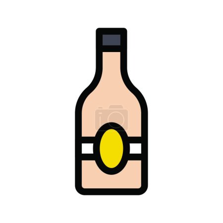 Téléchargez les illustrations : Icône web alcool, design simple - en licence libre de droit