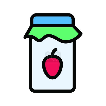 Ilustración de "tarro "icono, ilustración vectorial - Imagen libre de derechos