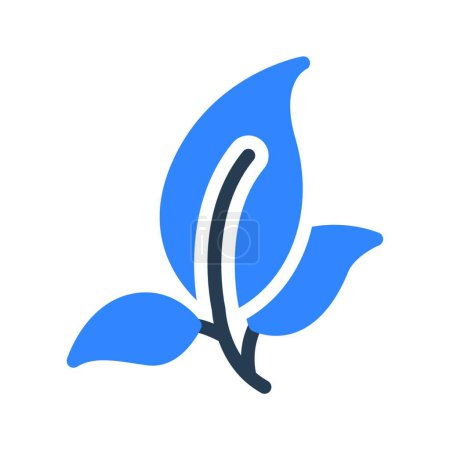 Ilustración de "hojas "icono, ilustración vectorial - Imagen libre de derechos