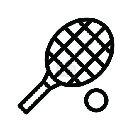 Illustration for Racket icon, vector illustration - Royalty Free Image