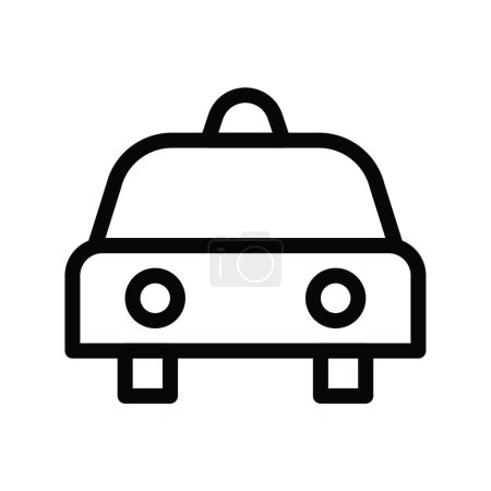 Illustration for Taxi web icon vector illustration - Royalty Free Image